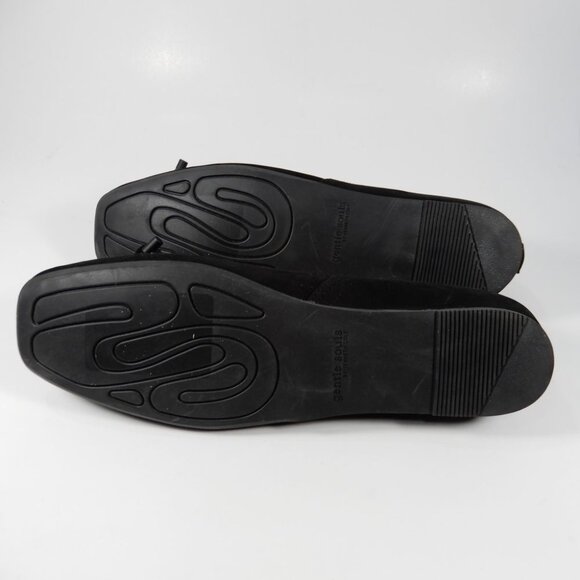 GENTLE SOULS Sailor Bow Ballet Flats Size 6.5 Black Suede Comfort NEW $159 - Picture 13 of 13
